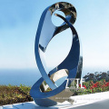 Modern art garden outdoor city exterior decorative stainless steel sculpture artwork